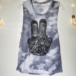 🛑SOLD🛑 N/A Fifth Sun tie dye sleeveless tank